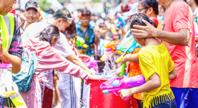 ソンクラーン（水かけ祭り）のイメージ画像