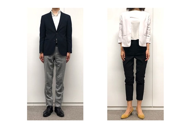 転職面接で服装自由と言われたときの見本写真