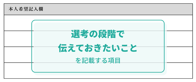 履歴書の本人希望記入欄とは