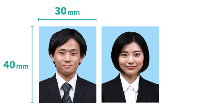 履歴書に貼る写真の一般的なサイズ