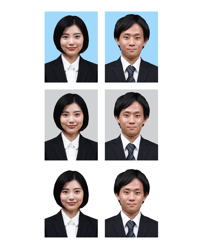 履歴書写真の背景色